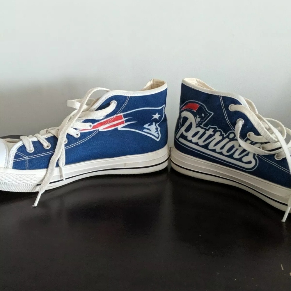 New England Patriots high top sneakers